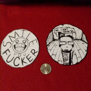 Custom Handmade Anime Manga Videogame Cartoon Horror Comic Scan Stickers JTHM !